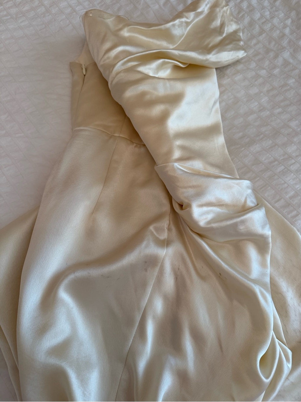 House of CB Lemon One Shoulder Satin Maxi Dress - Picture 9 of 9